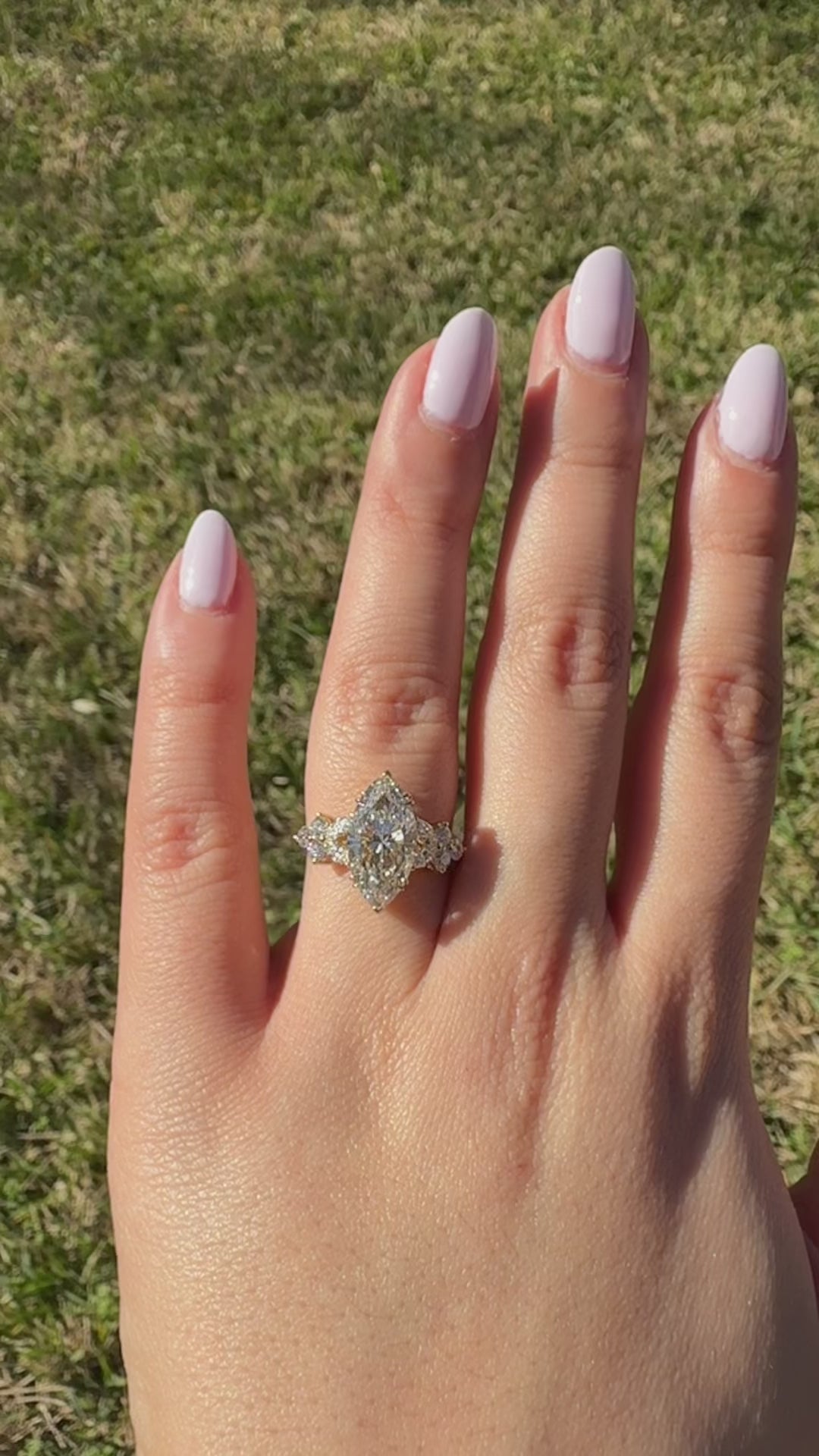 Custom 3ct 14K Yellow Gold Diamond Ring