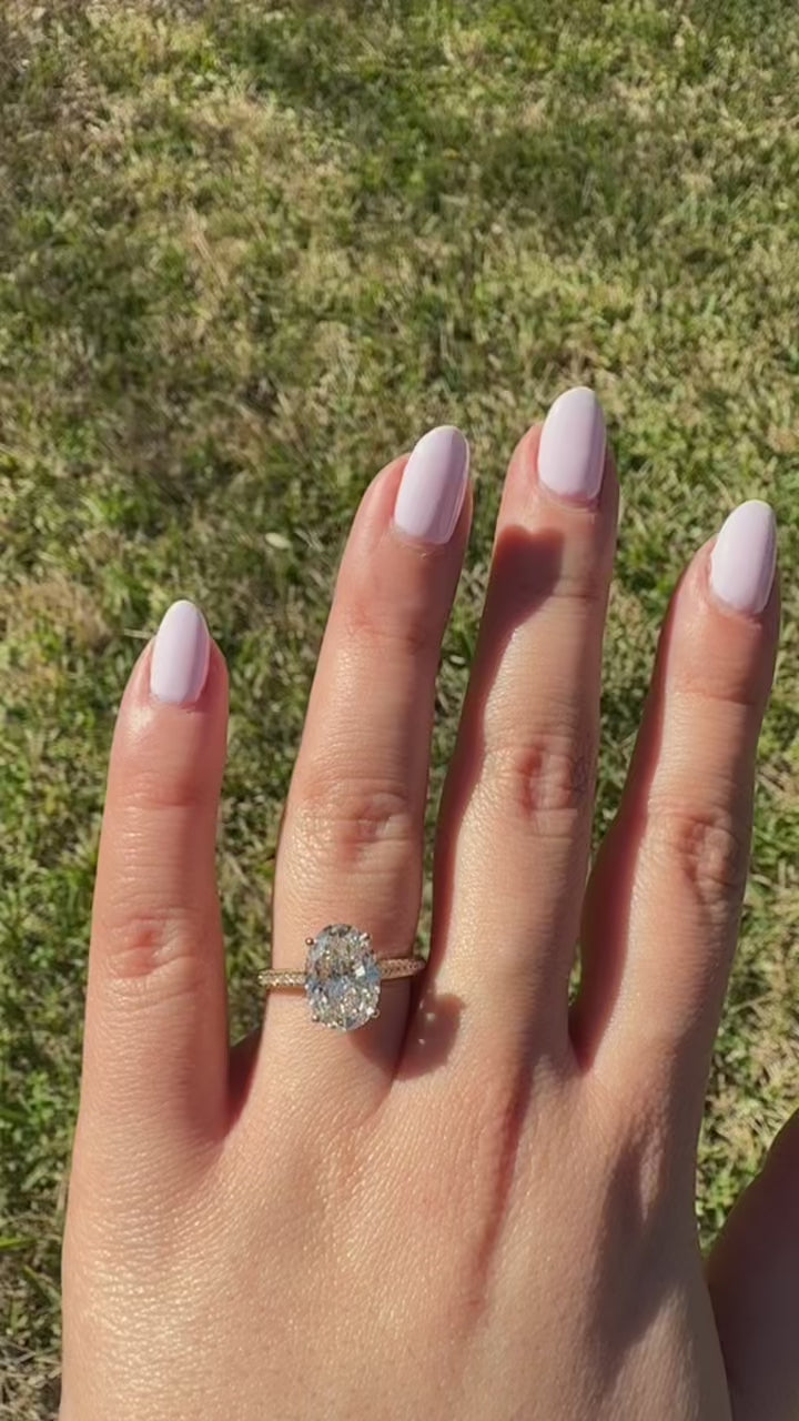 Custom 3ct 14K Yellow Gold Diamond Ring